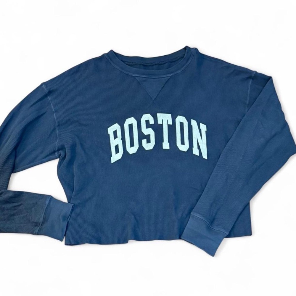 Blue Boston long sleeve